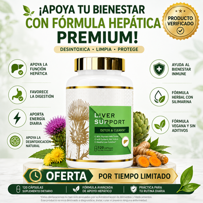 Formula Hepática 11 en 1 — Cardo Mariano 80% + NAC